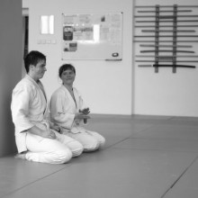 Alex a Sabinka uspesne skladaju skusky na 4 kyu